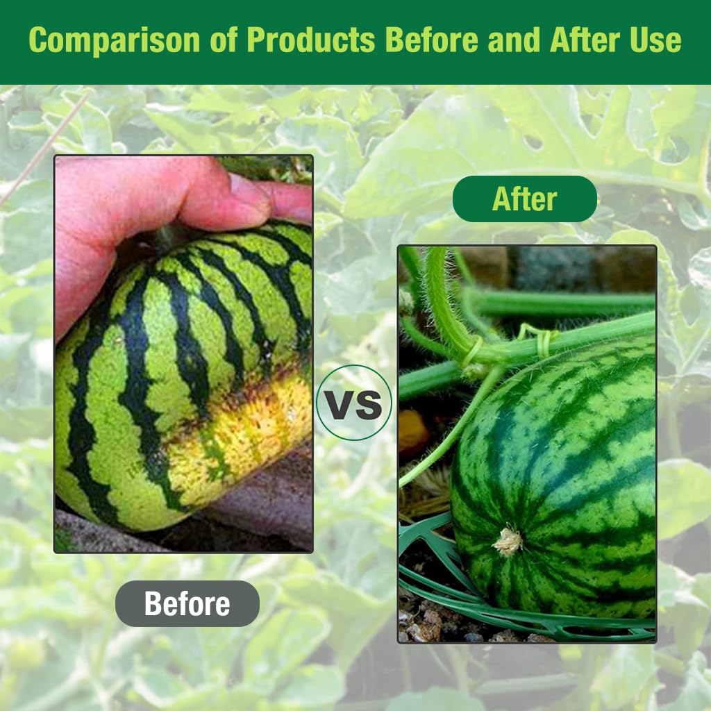 HASTHIP Melon Cradle Squash Cradle 7.6 Inches Round Plastic Melon Cradle Melon Fruit Holder Plant Support Cradle for Melons, Squash HASTHIP Melon Cradle Squash Cradle 7.6 Inches Round Plastic Melon Cradle Melon Fruit Holder Plant Support Cradle for Melons, Squash